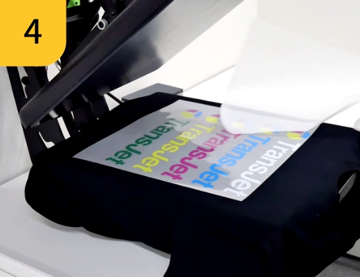 ヒートプレス機で熱転写プリント