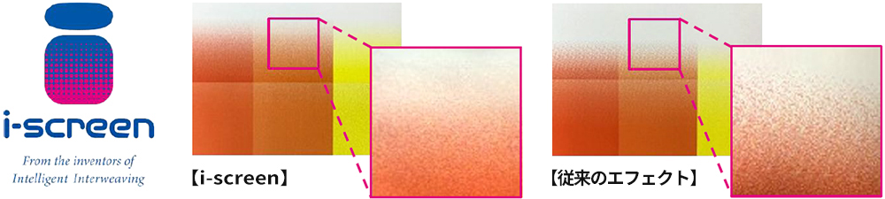 人の目を考慮した新エフェクト「i-screen」で、ワンランク上の仕上がりへ