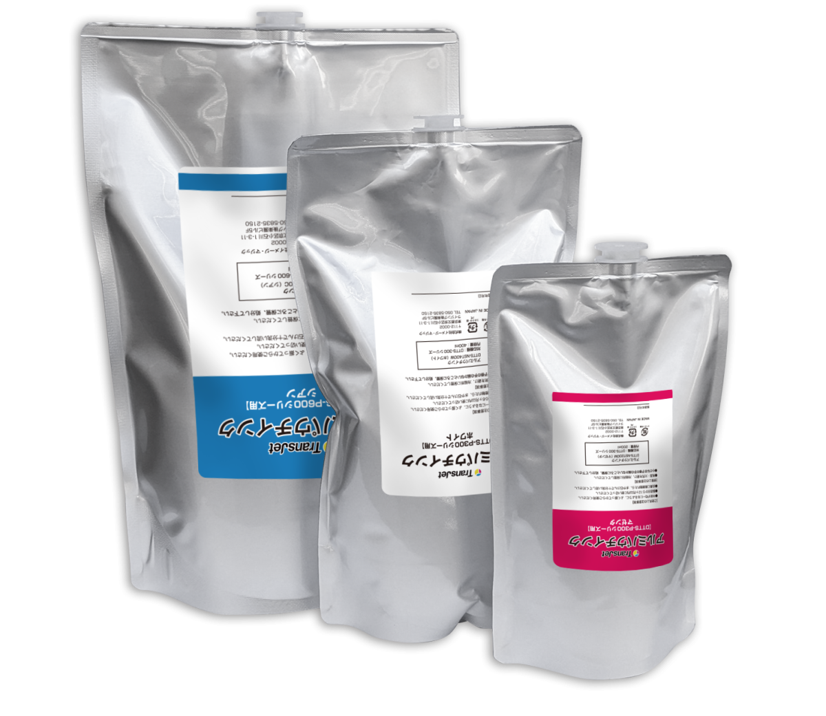 DTFプリンター用インク　TransJet アルミパウチインク　5パックセット Trans Jet 対応 アルミパウチインク1000ml ブラック | DTFインク